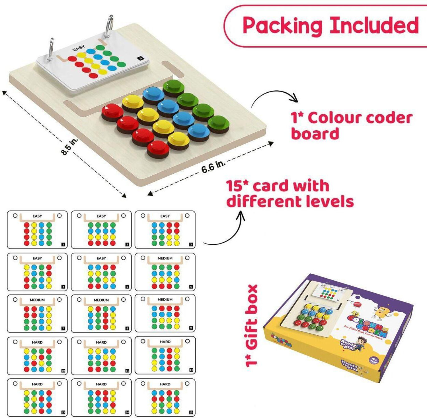 Image of Smart Kids Wooden Montessori Slide Puzzle | Brain Development Toy for Kids