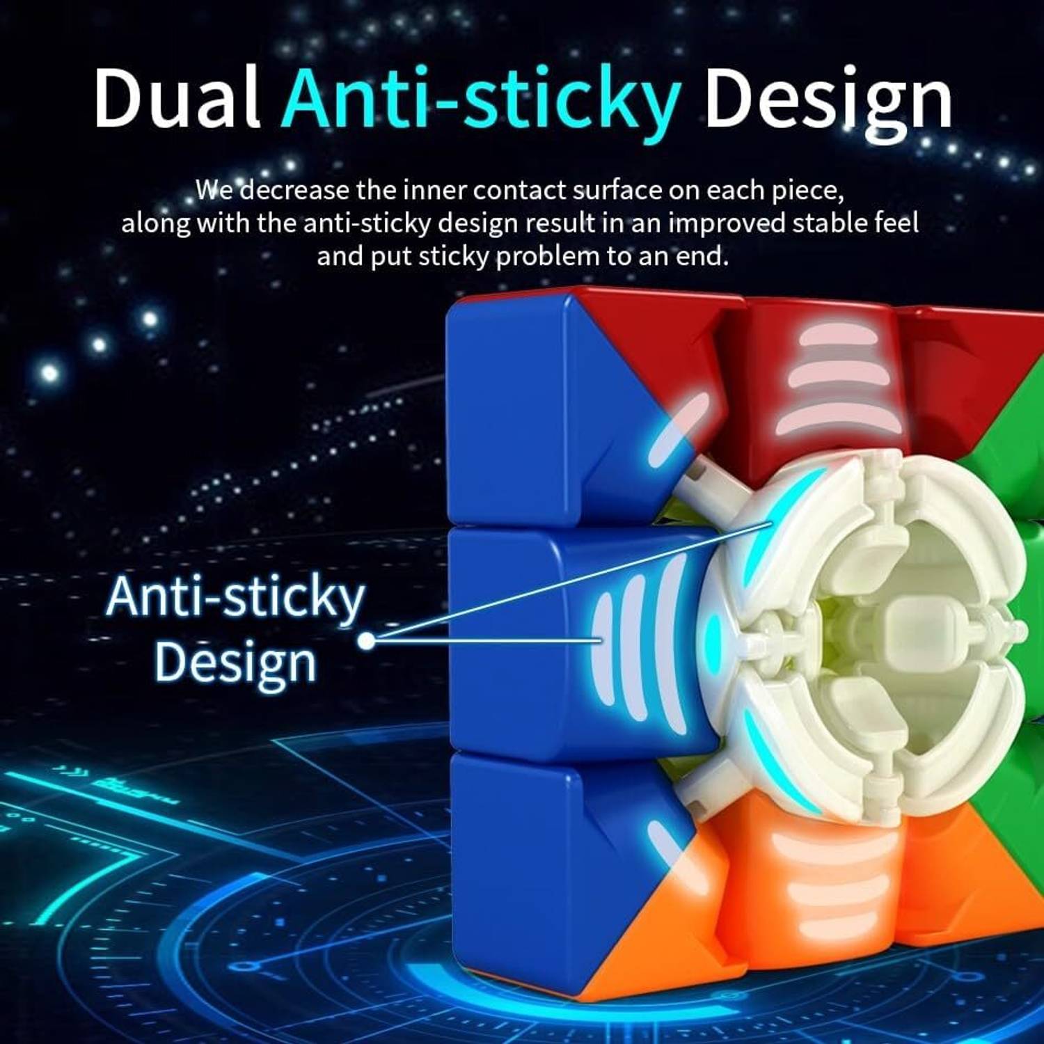 TOYRENTTO MoYu RS3M 3x3 Magnetic Speed Cube - Image 2