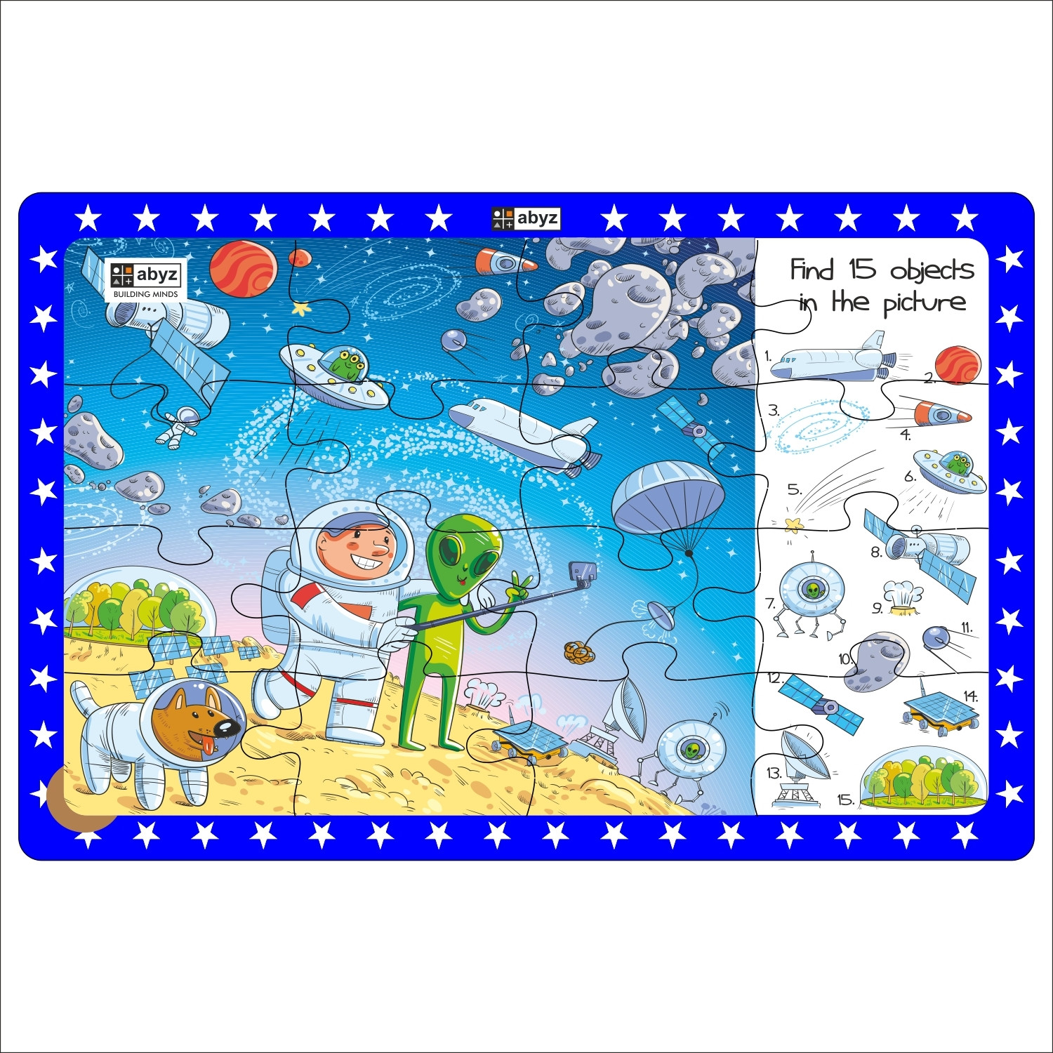 Image of ABYZ Space Visit with 16 Pieces - Suitable for Ages 3 and Up!