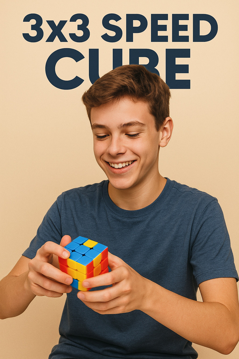 Image of Vedant Toys 3x3 Rubik's Cube - Professional Speed Cube for Beginners & Advanced Solvers (1 Pieces)
