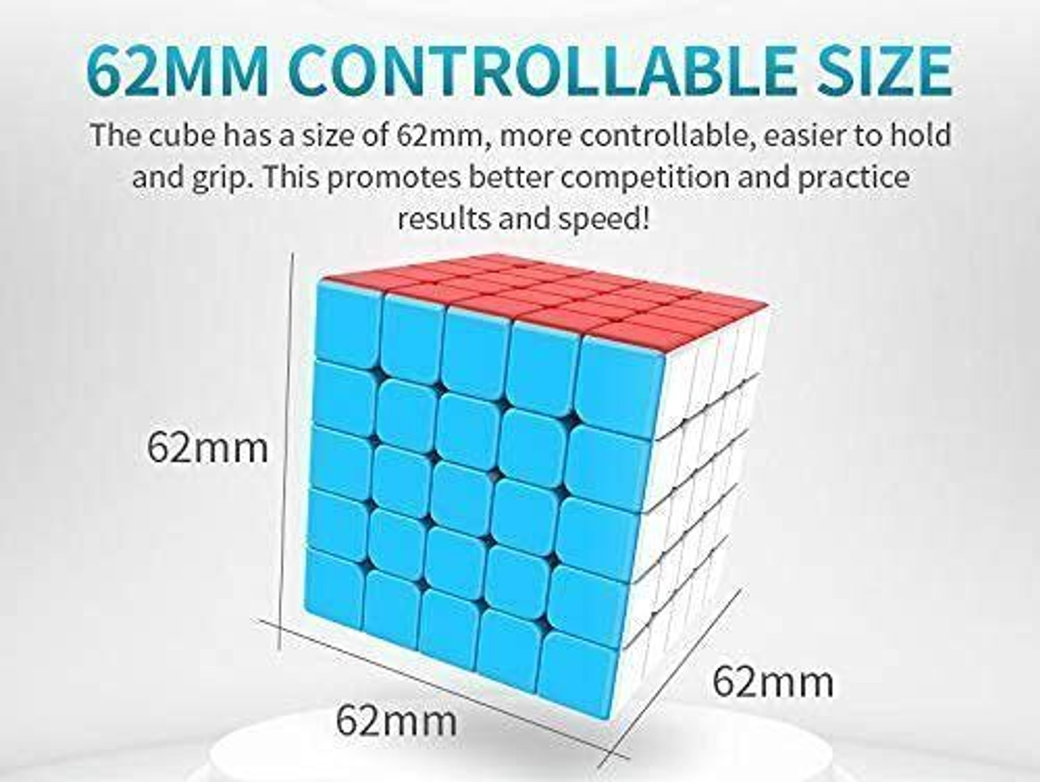 Image of TOYRENTTO Moyu Meilong 5x5 Speed Cube Smooth Stickerless Magic Puzzle Cube for Kid & Adult