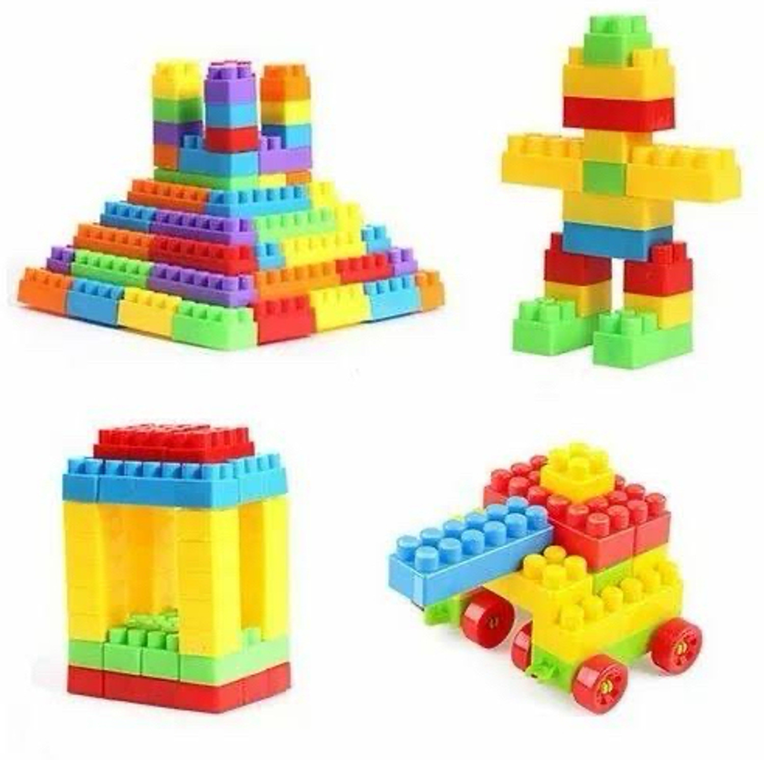 Image of Midhash Create Construction 100pcs DIY Plastic Building Block for Kids