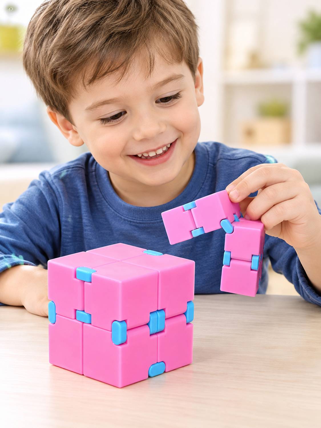333MART Infinity Cube, Puzzle Game Stress Relieving activity for Kids, Sensory Toys 3Y+