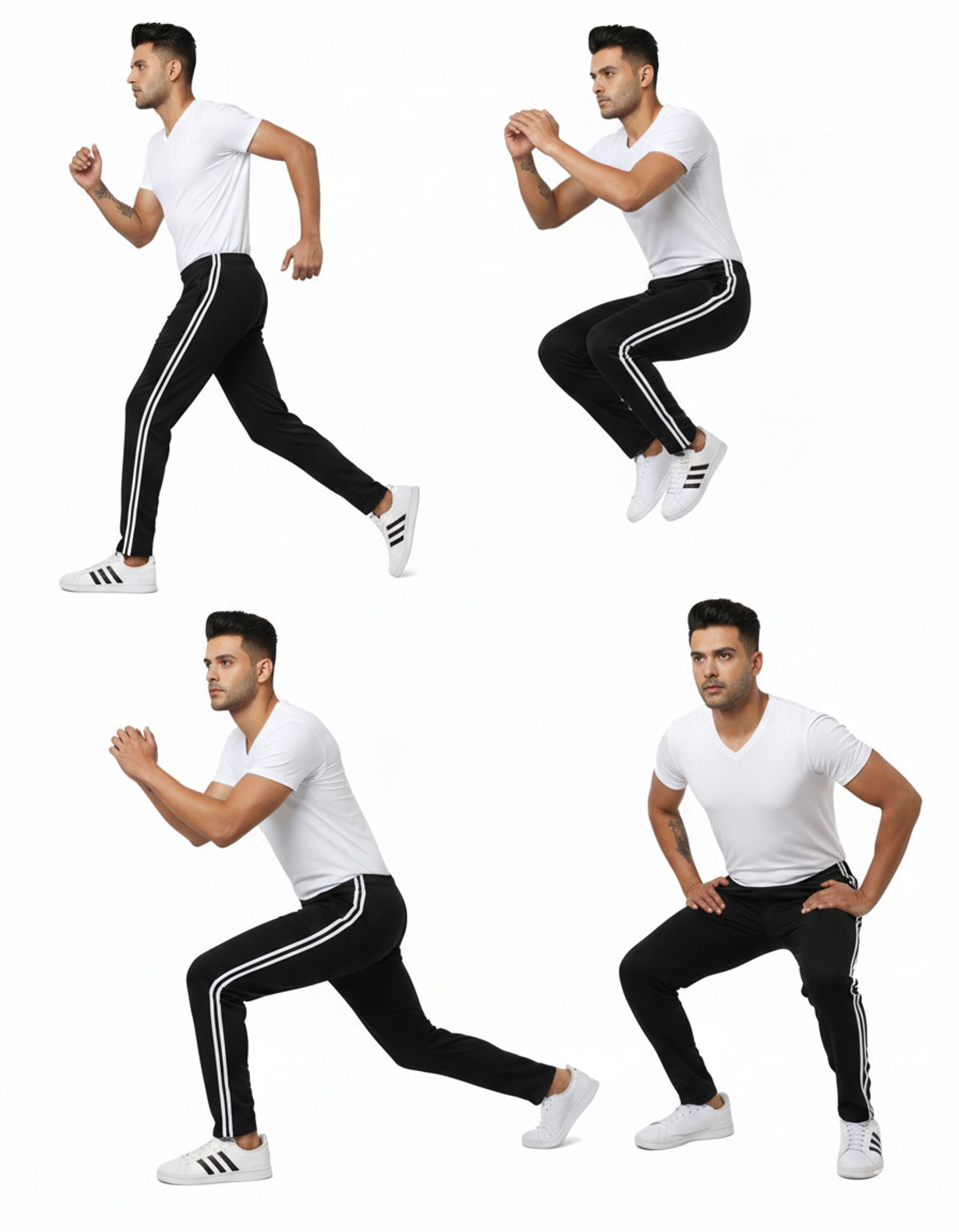 Image of LAYZEE Solid, Striped Men Black Track Pants