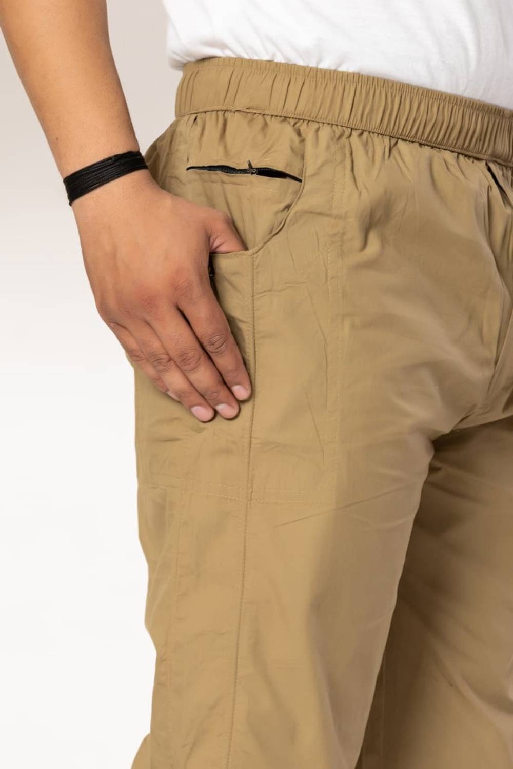M K ENTERPRISES Men Beige Track Pants - Image 2
