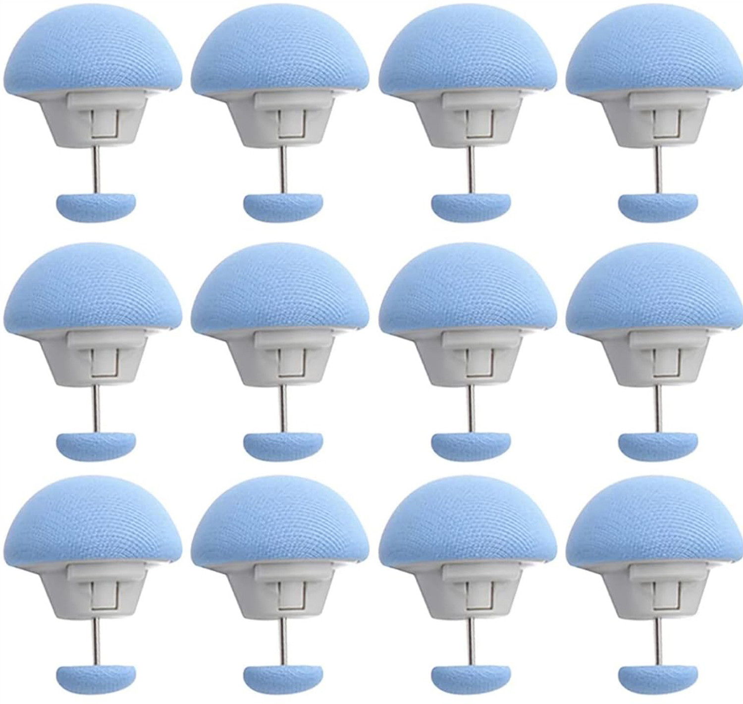 Image of YELONA 12-Pcs Blue Duvet Cover Pin & Clips,Double Sided Quilt Fasteners,Cushion,Curtain Cotton Batting