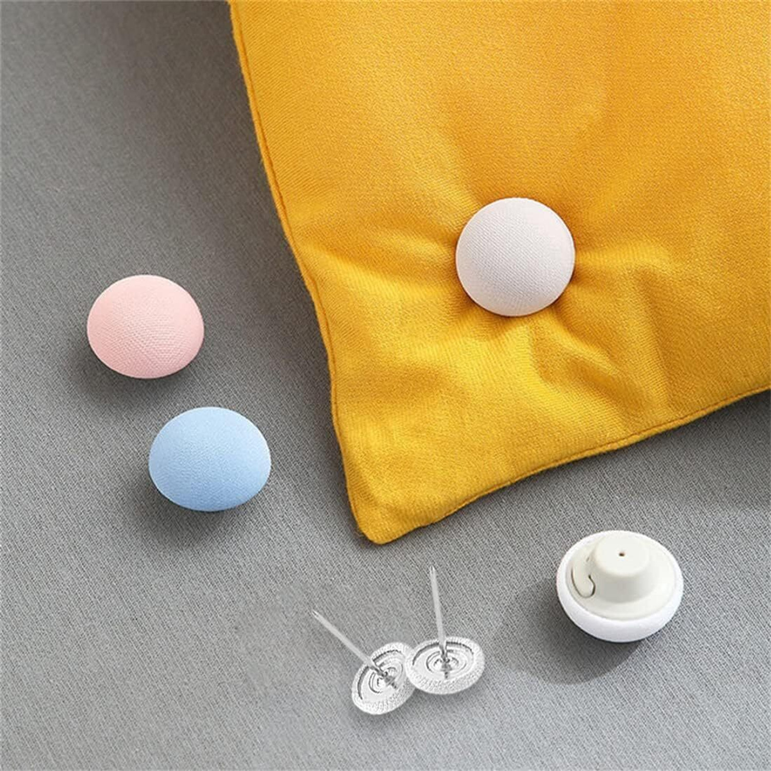 Image of YELONA 12-Pcs Blue Duvet Cover Pin & Clips,Double Sided Quilt Fasteners,Cushion,Curtain Cotton Batting
