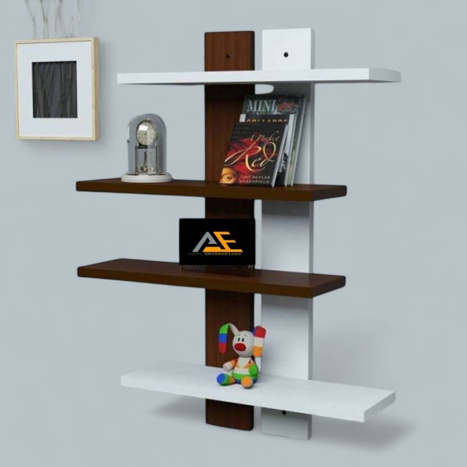 Aayat Enterprises Wooden wall shelf Home Decor Rack Shelves ( Bro