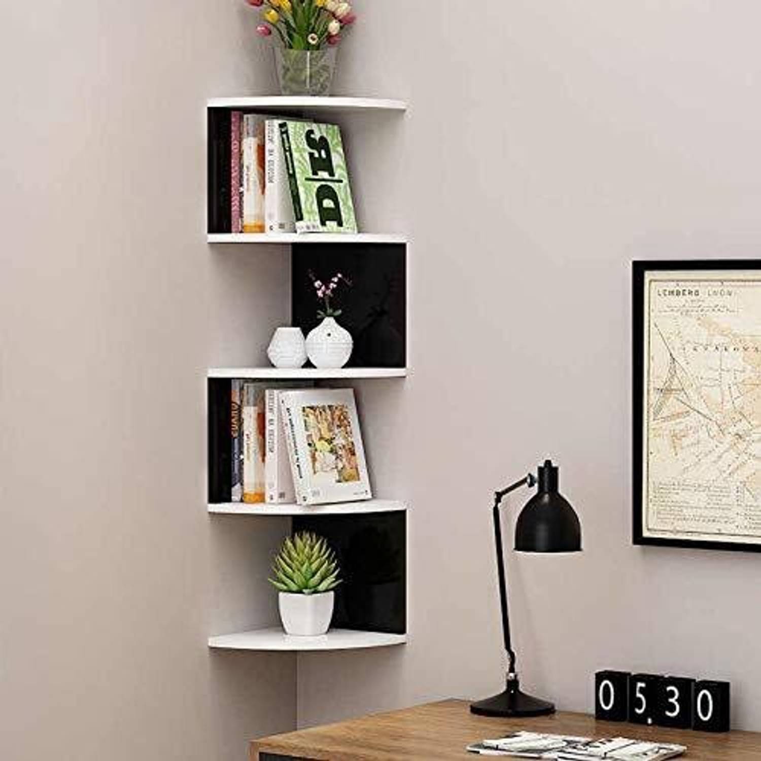 classiconline Zig Zag 1 Wooden Wall Shelf - Image 1