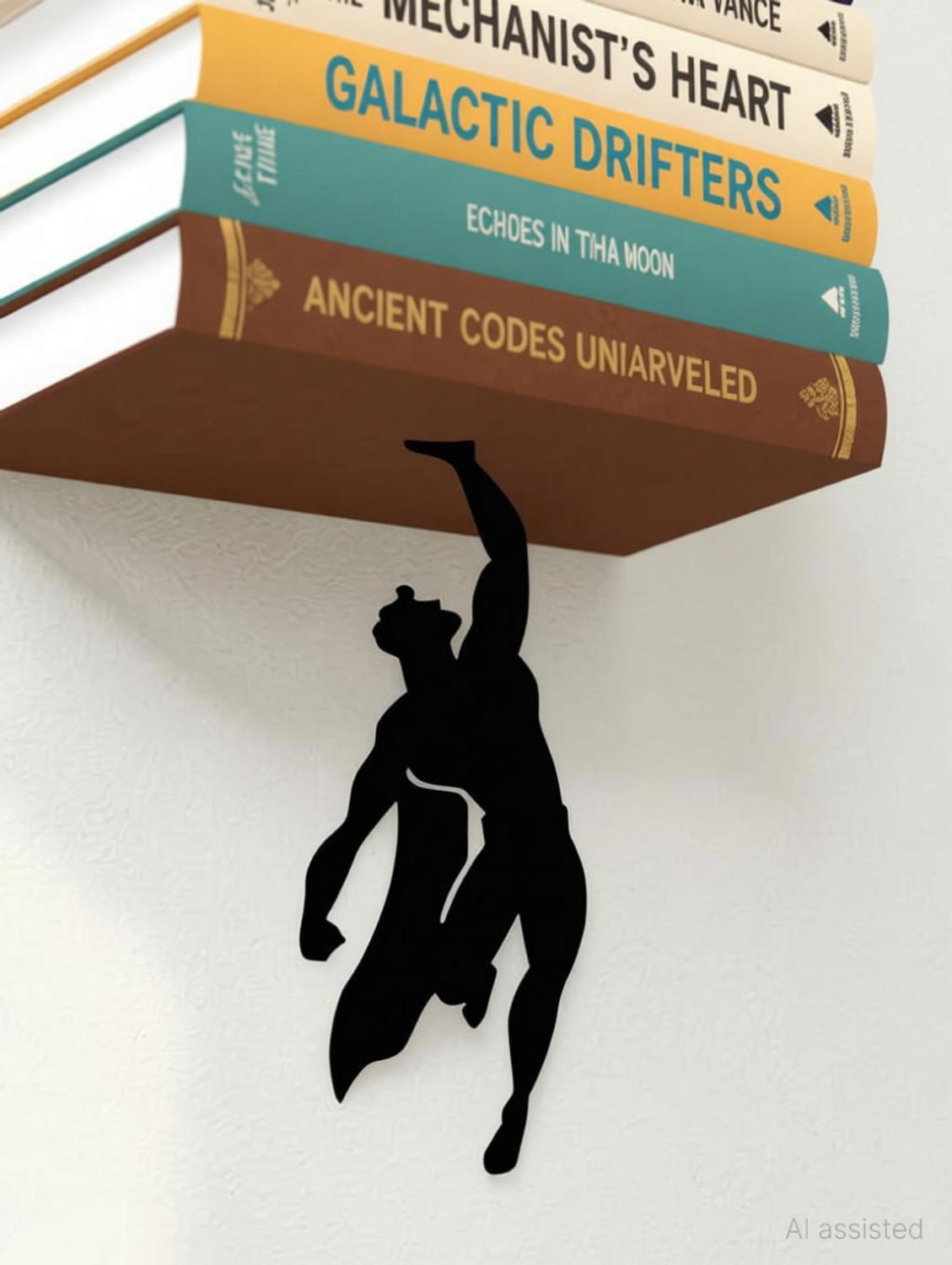 Image of MetaWood Superhero Book Shelves Steel Wall Shelf