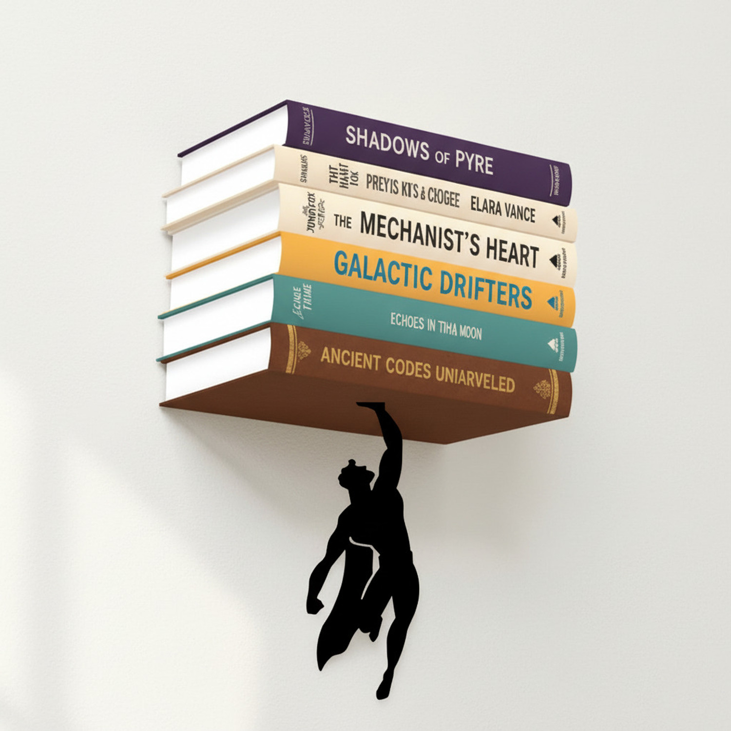 Image of MetaWood Superhero Book Shelves Steel Wall Shelf