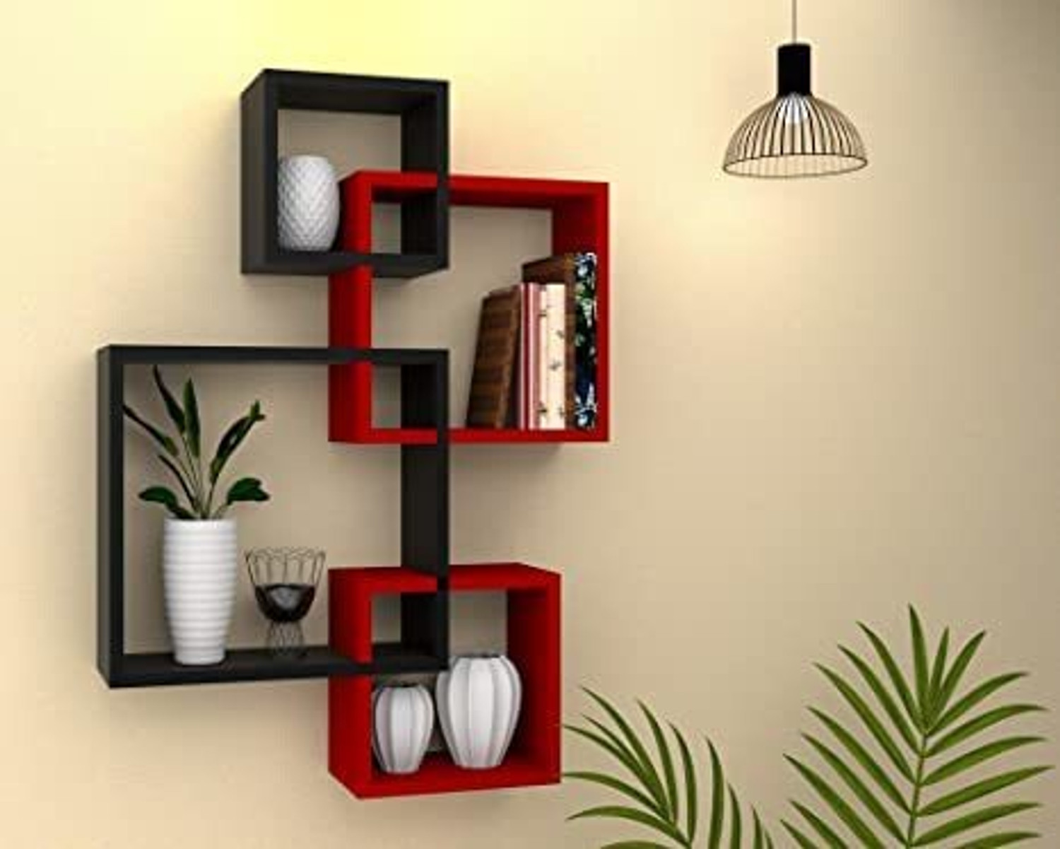 Image of Himanshu Craft Living Room, Bedroom Wall Shelves, MDF Floating Wall ,Mount Shelf , Rack , Wooden Wall Shelf