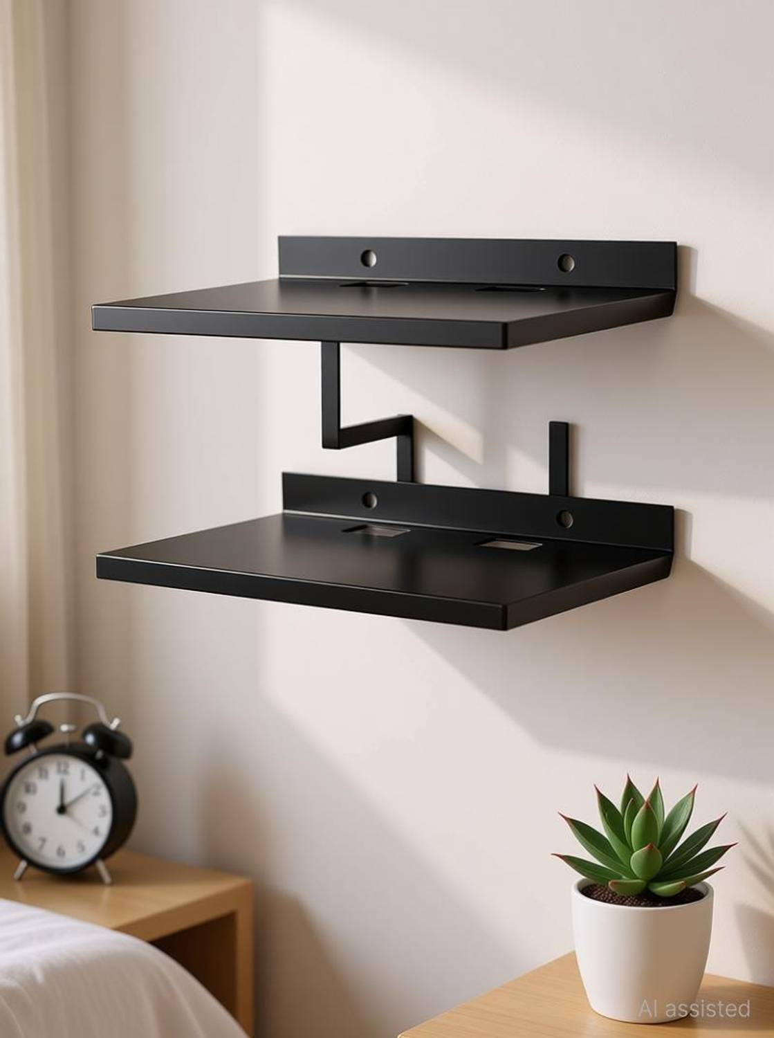 ALPHA.SM SET TOP BOX STAND/DVD PLAYER STAND/DTH STAND/RACK SHELF/MULTIPURPOSE STAND Steel Wall Shelf