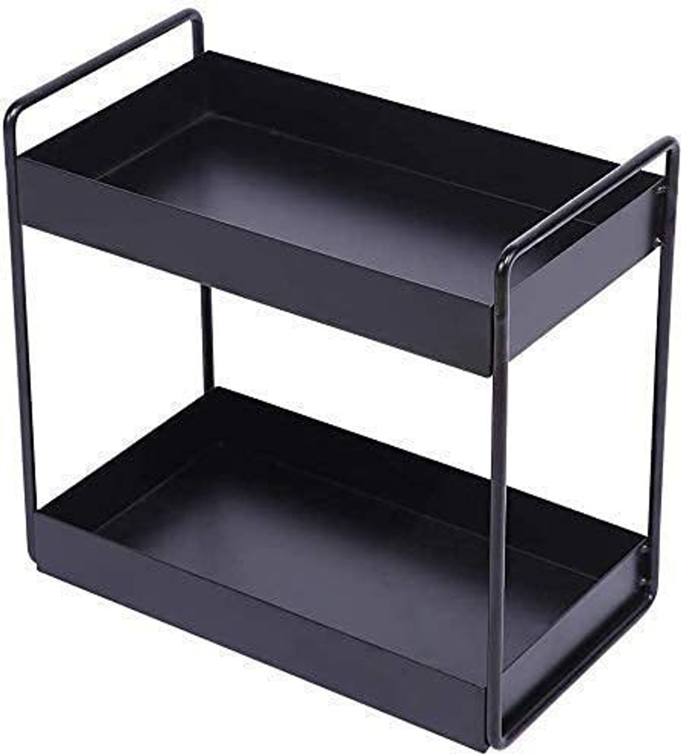 Image of Easyroot 2-Tier Metal Standing Large Seasoning Storage Shelf for Kitchen Bathroom, Office Iron Wall Shelf