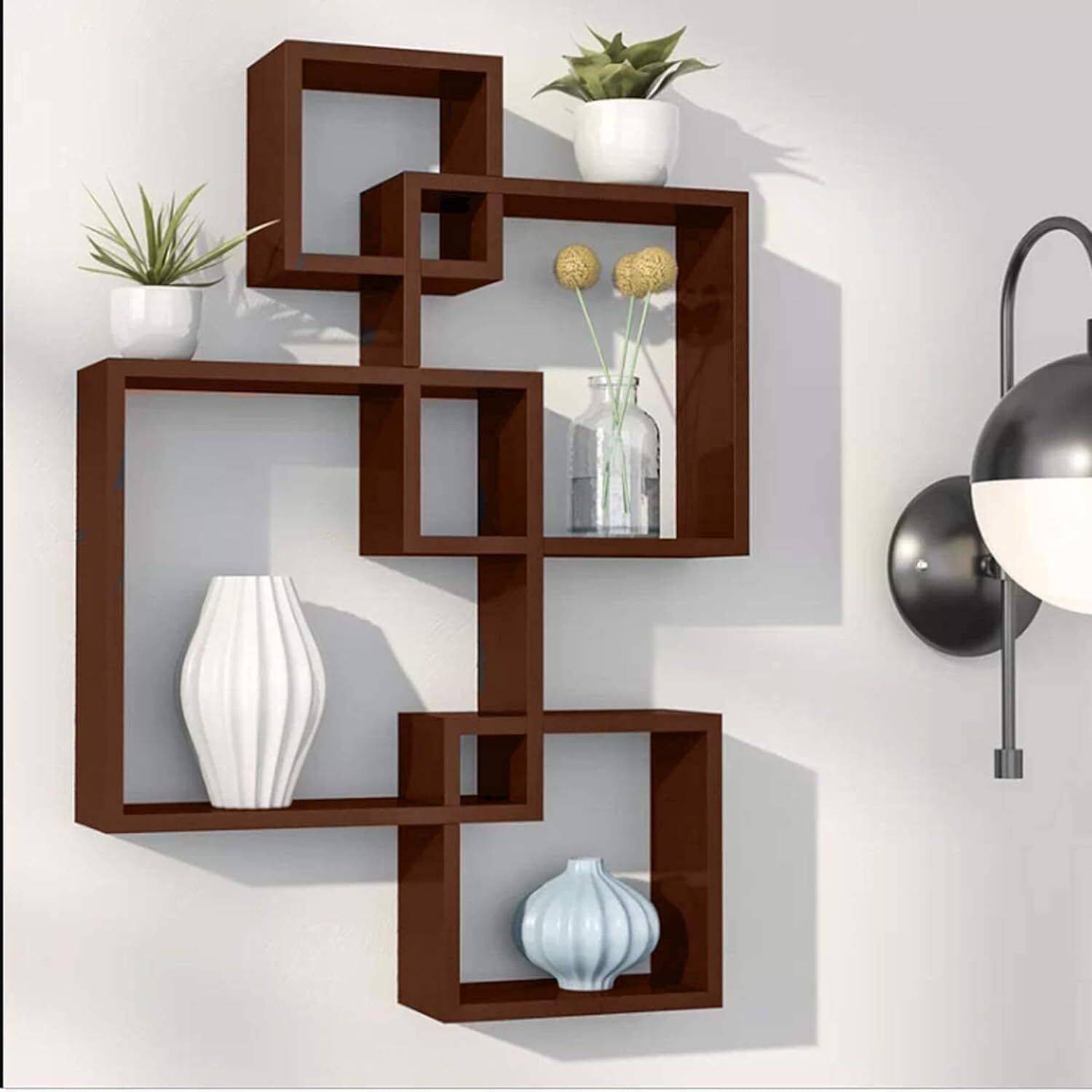 Diamond Handicraft Wooden Wall Mounted Shelf - Image 4
