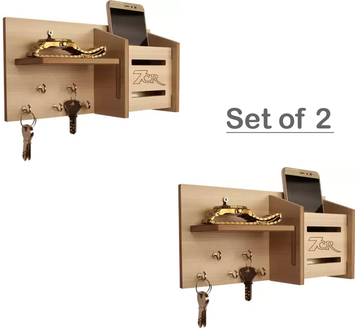 7CR Multi shelf -2 Wooden Wall Shelf