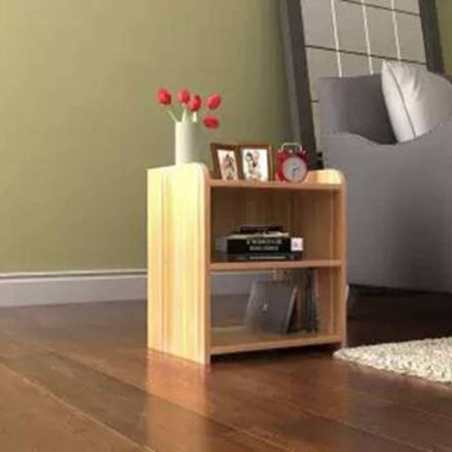 Crownista wooden side table Creem, Wooden Wall Shelf (Number of S