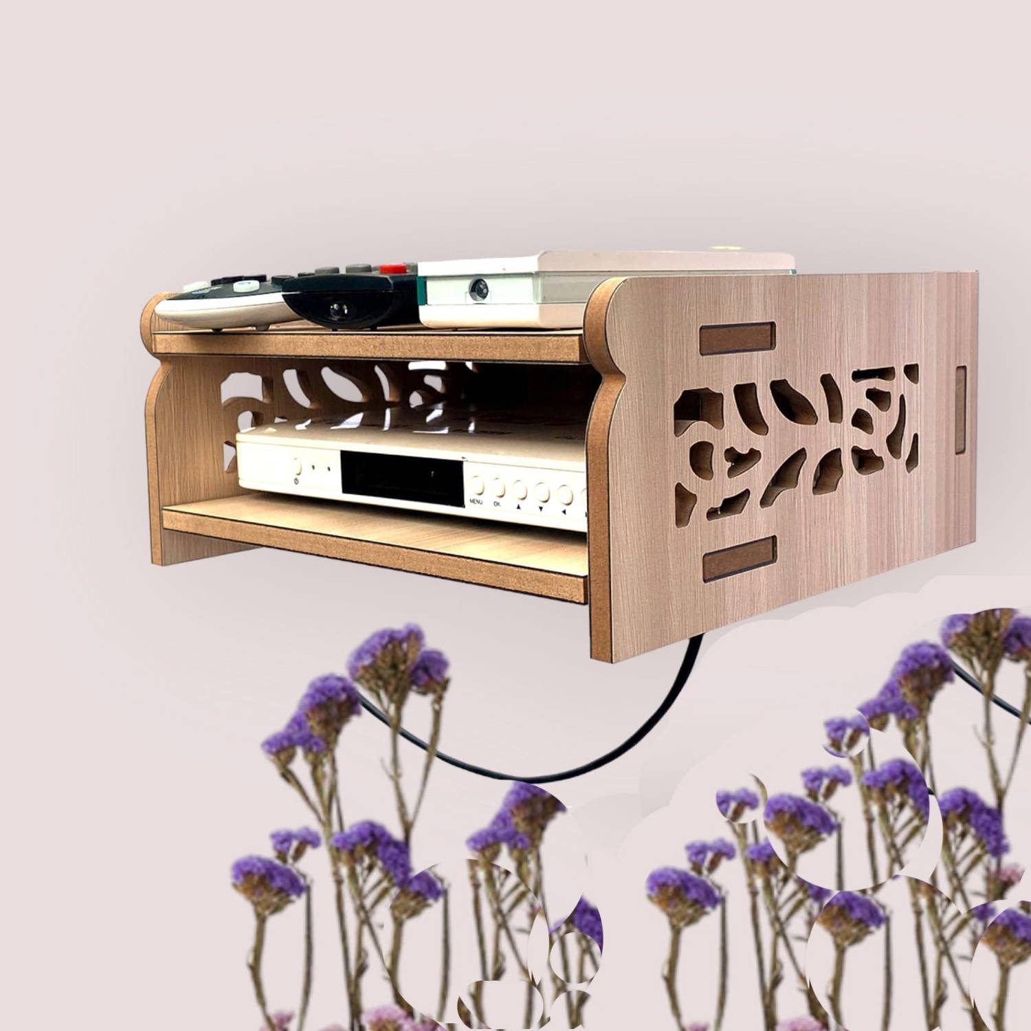 7CR 7CR Dual STB Wooden Wall Shelf