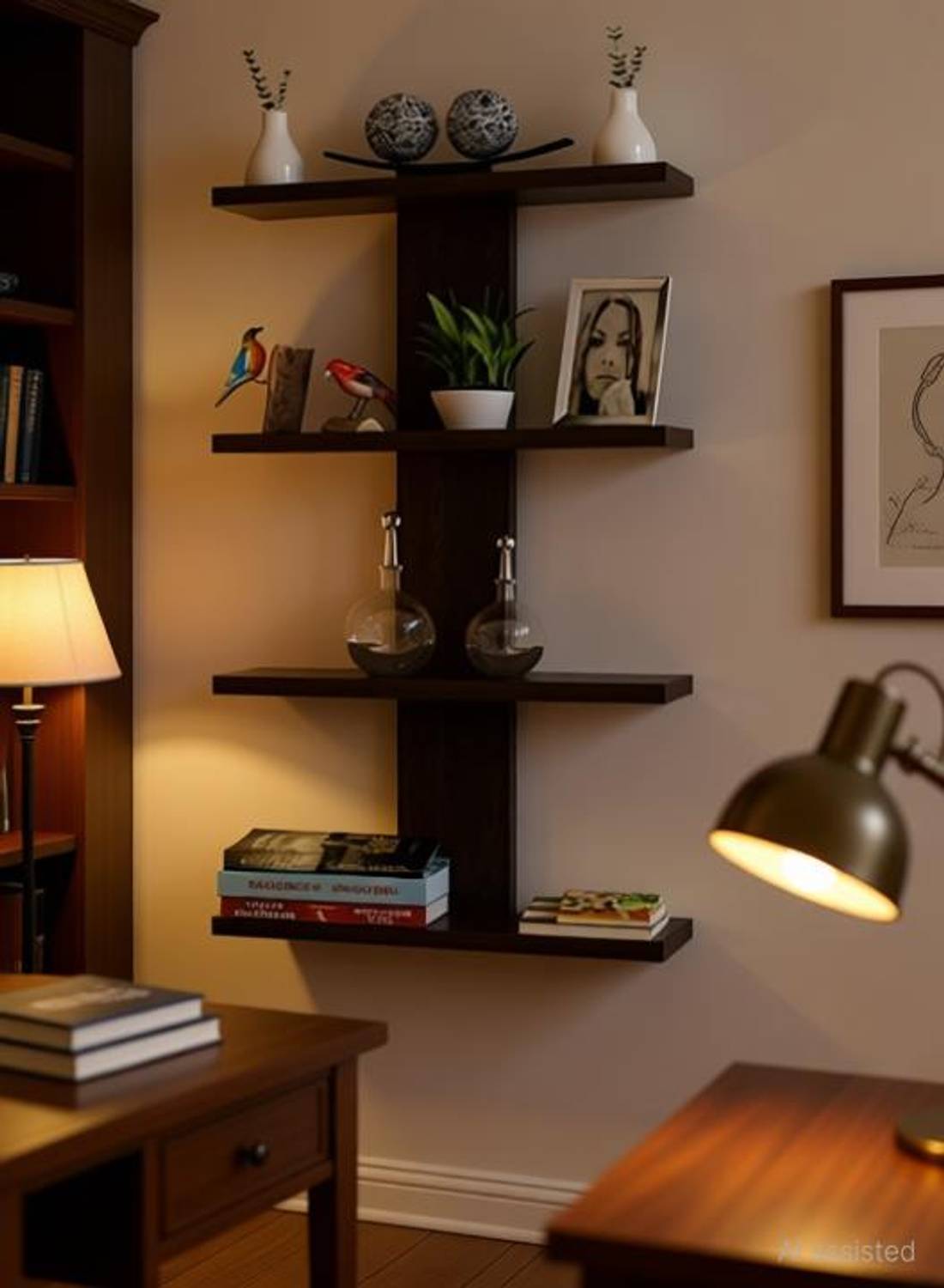 RASTWOOD beautiful wall shelf Wooden Wall Shelf