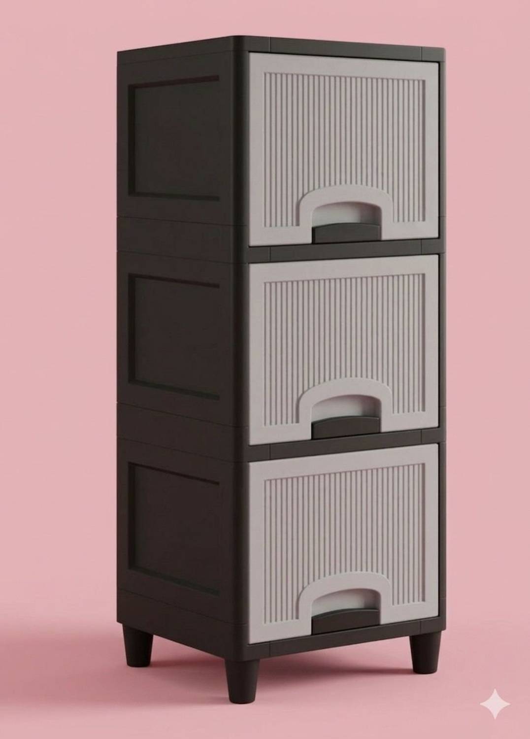 MAXTID Multi Layer Bathroom Kitchen Cabinet Plastic Wall Shelf (N