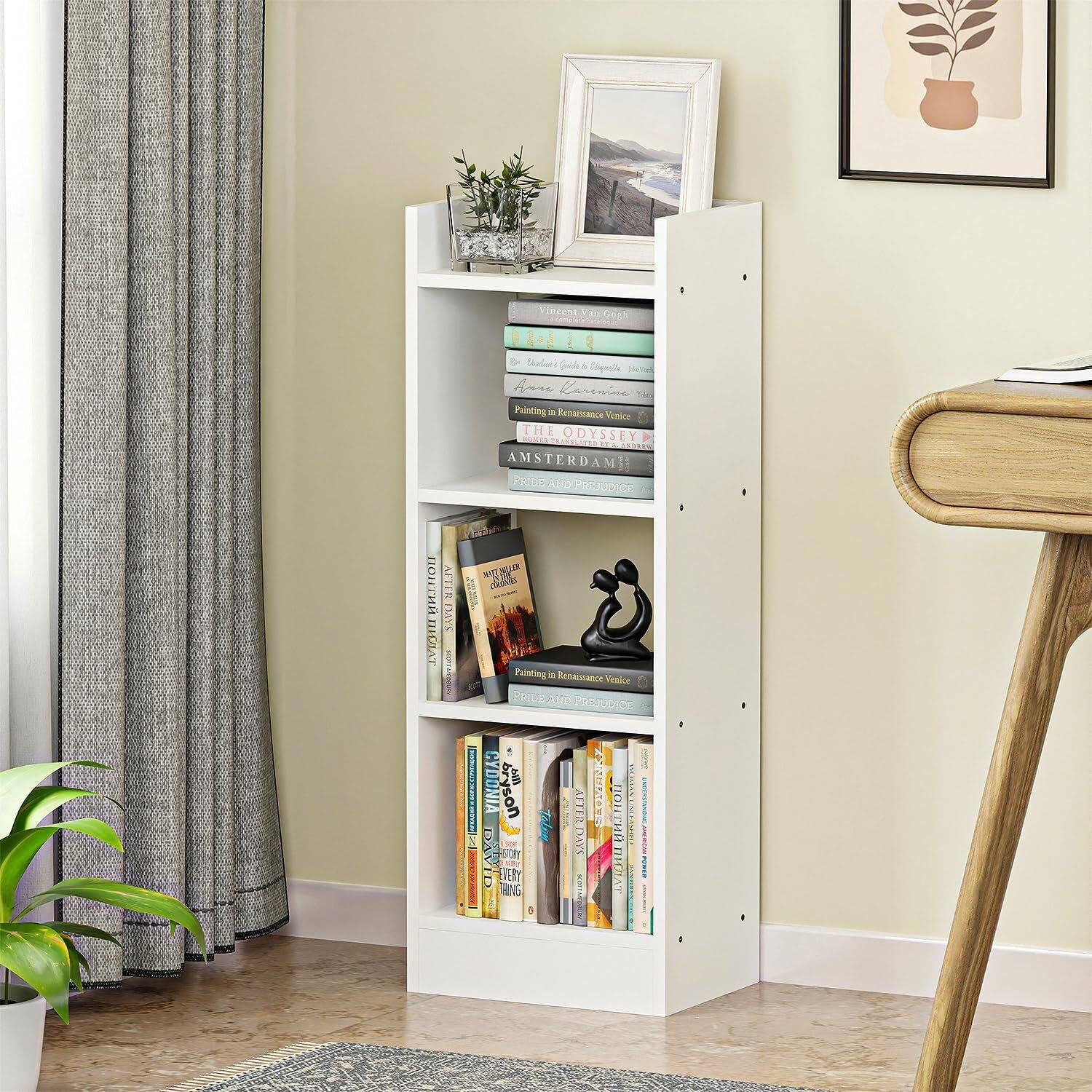 LUKZER 3 Layer Multipurpose Rack Bookcase Organizer Stand (MR-010
