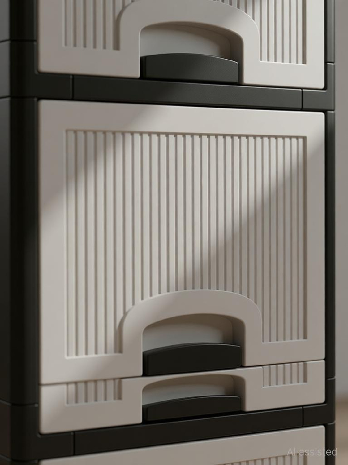 Image of MAXTID Multi Layer Bathroom Kitchen Cabinet Plastic Wall Shelf