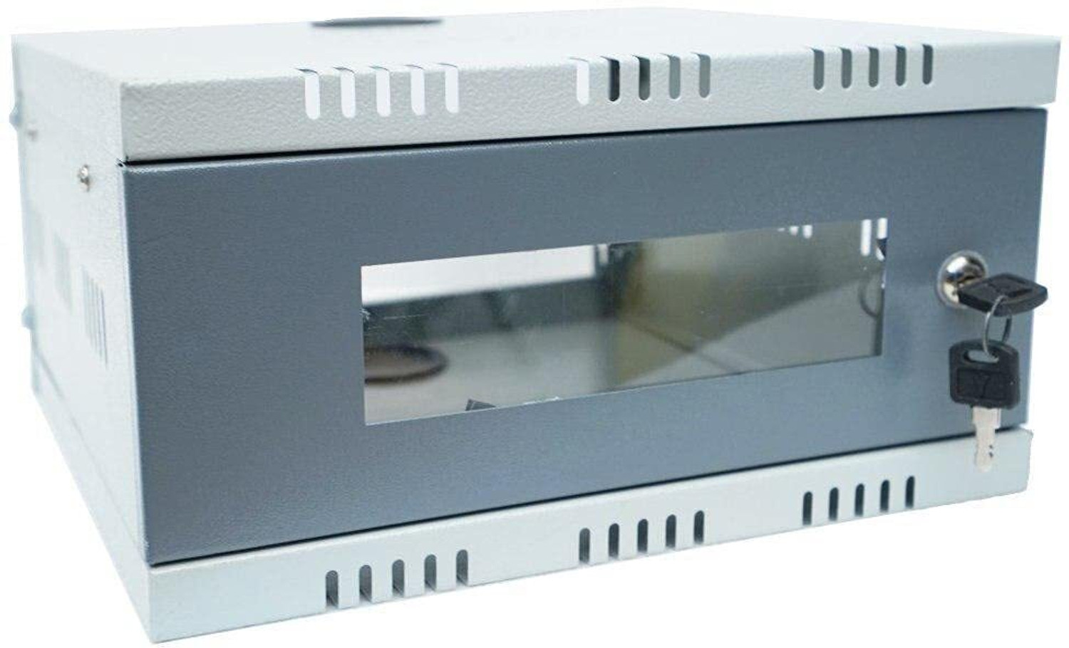 Image of YASHVI CCTV Cabinet Box /DVR Rack Wall Mount with Lock /Server Rack with Power Socket Iron Wall Shelf