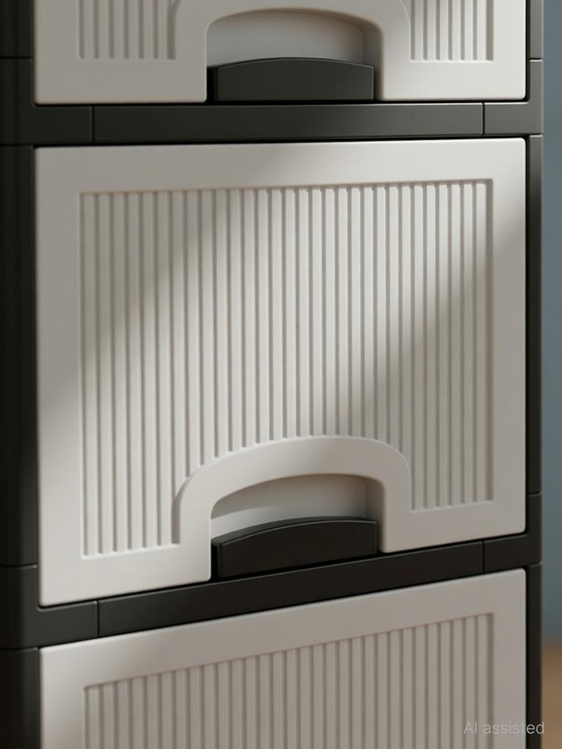 Image of MAXTID Multi Layer Bathroom Kitchen Cabinet Plastic Wall Shelf