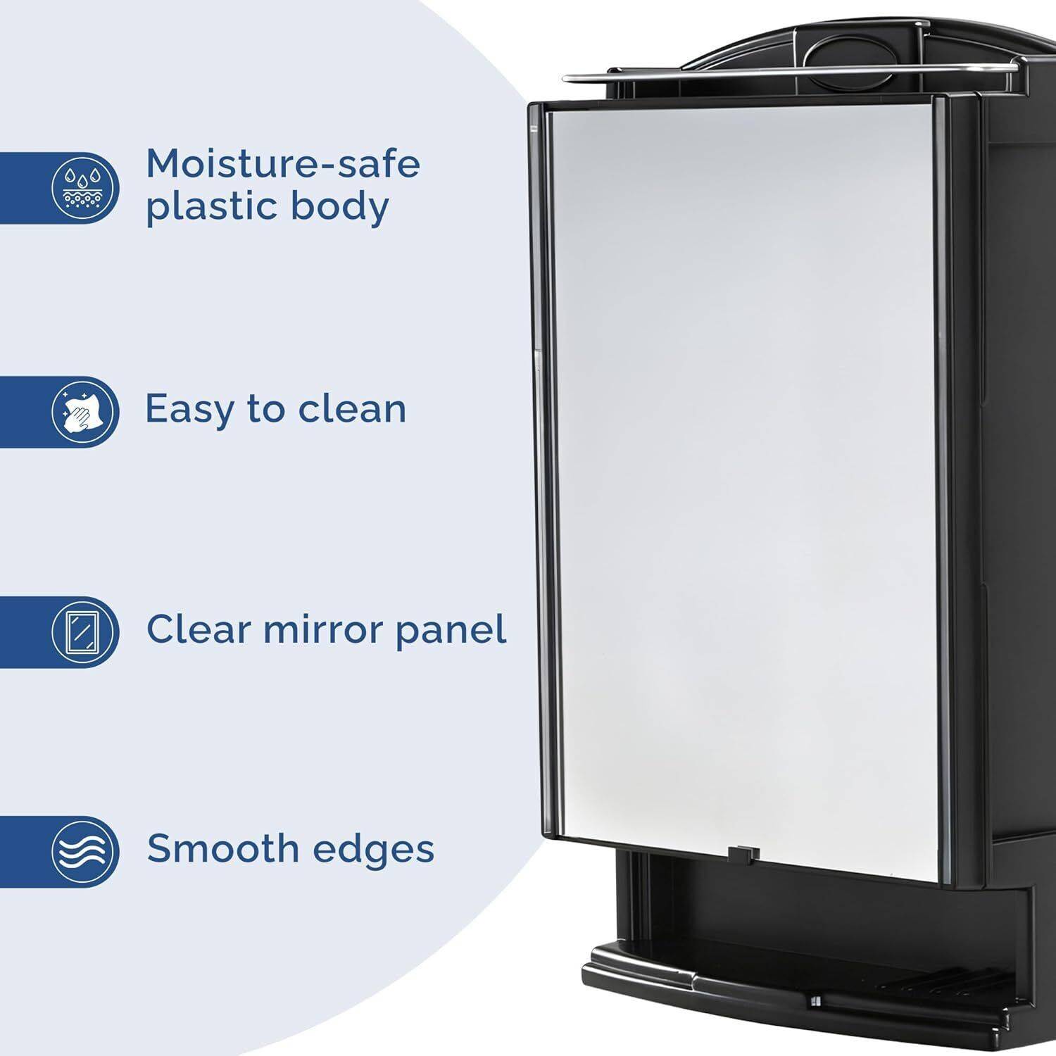 LUPPRA Multipurpose Wall Mounted Storage Cabinet with Mirror - Image 5