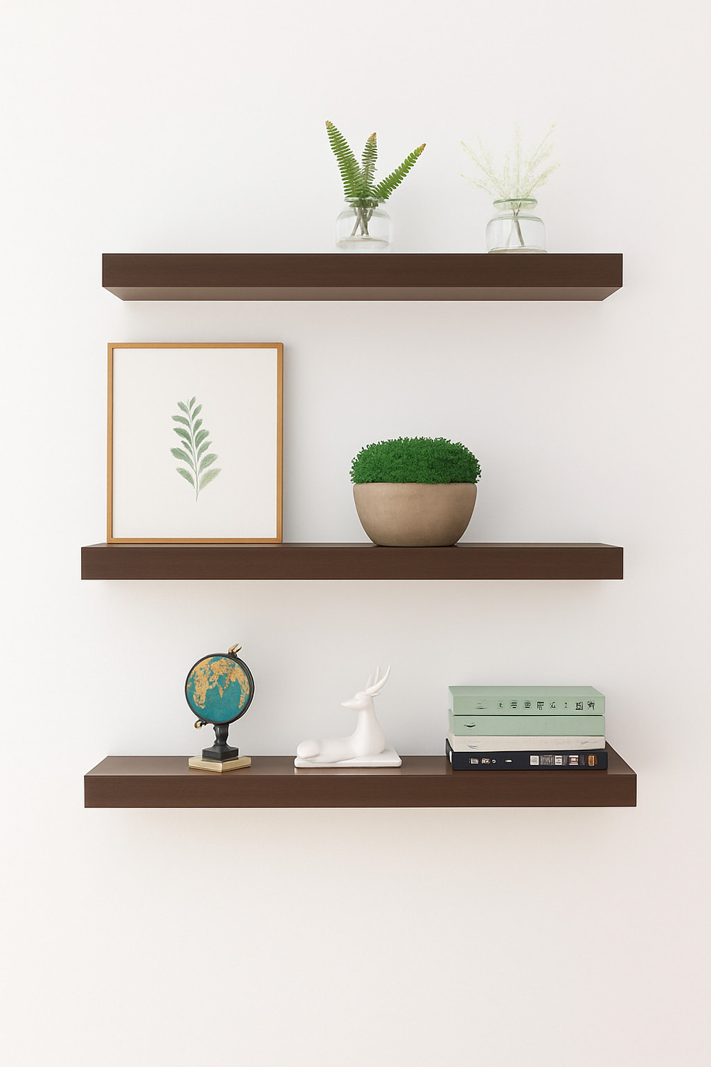 Image of WOOD 49 20X6X3BP-49 Wooden Wall Shelf
