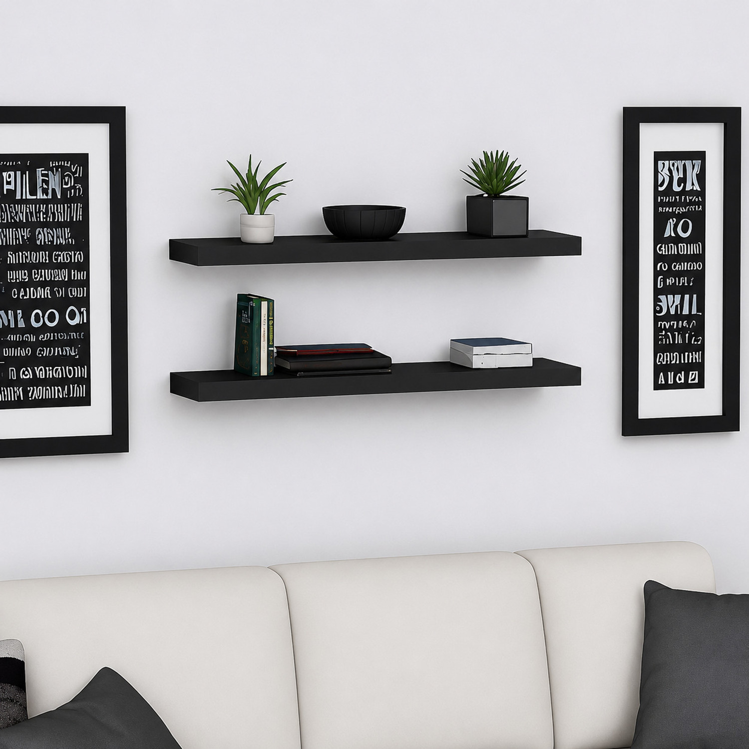 Image of CHARMWUD rack shelf wall mount MDF (Medium Density Fiber) Wall Shelf