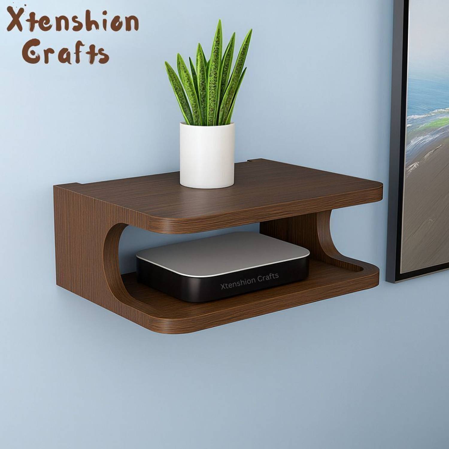 Xtenshion Crafts Wooden Wall Shelf - Image 5