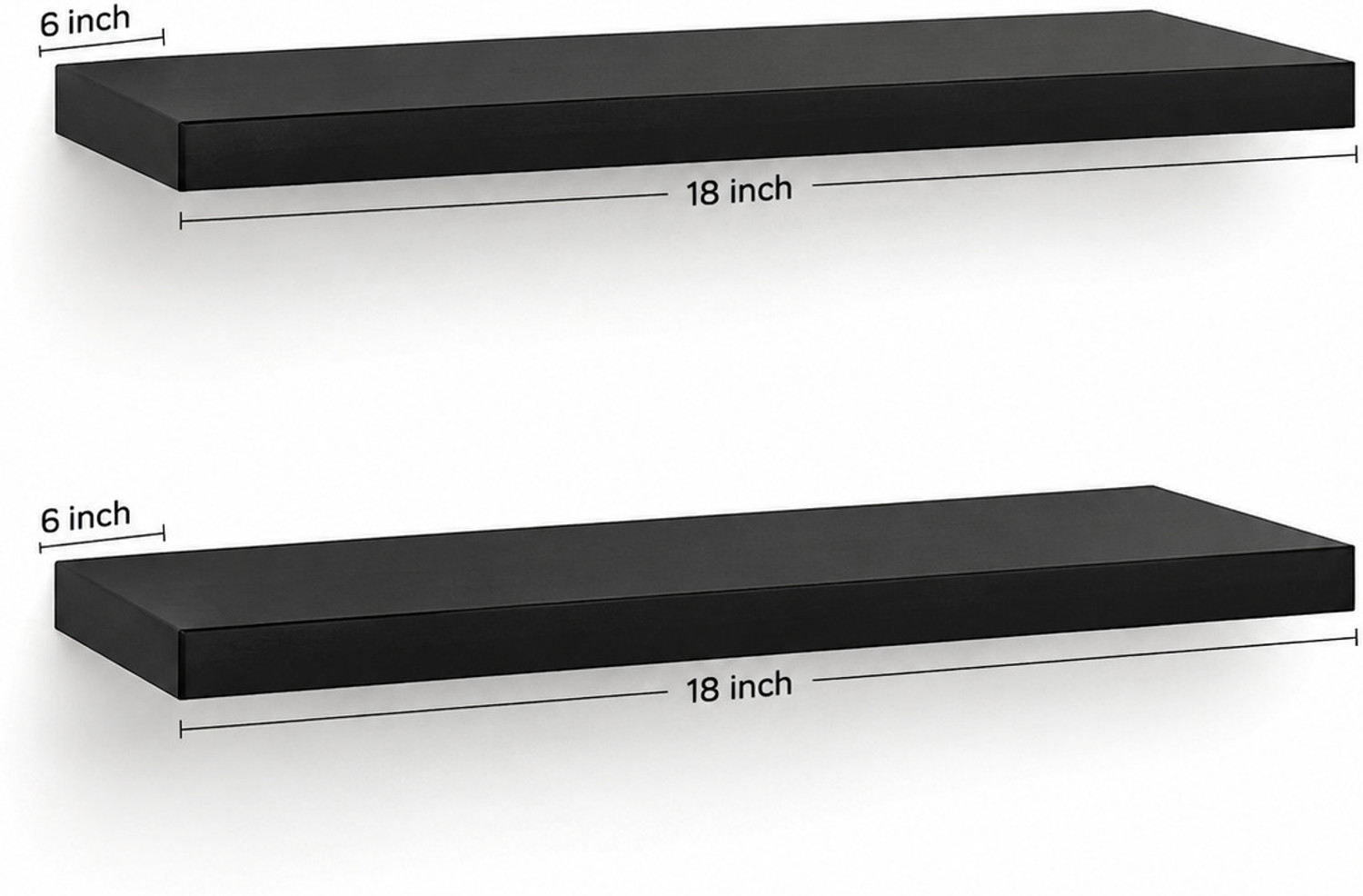 Image of CHARMWUD rack shelf wall mount MDF (Medium Density Fiber) Wall Shelf