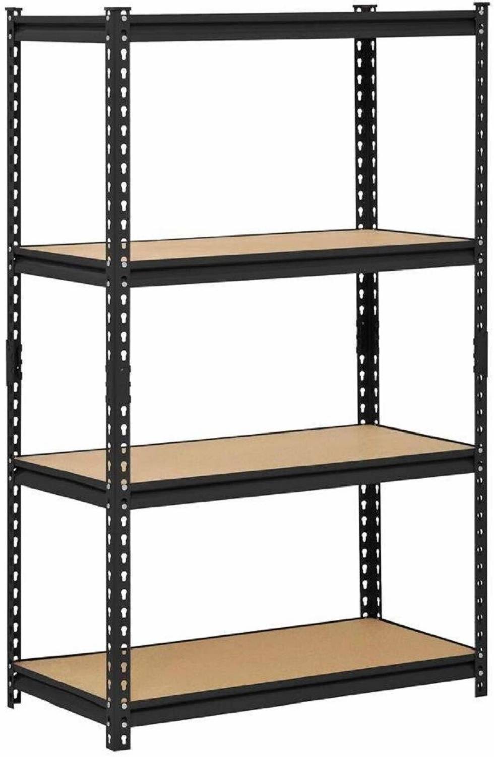 Star Work Steel Wall Shelf (Number of Shelves - 5, Black)
