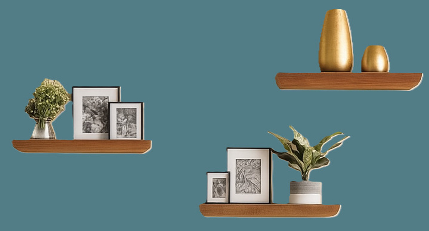 Image of PULVISH ENTERPRISES 24X8X3BP-426 Wooden Wall Shelf