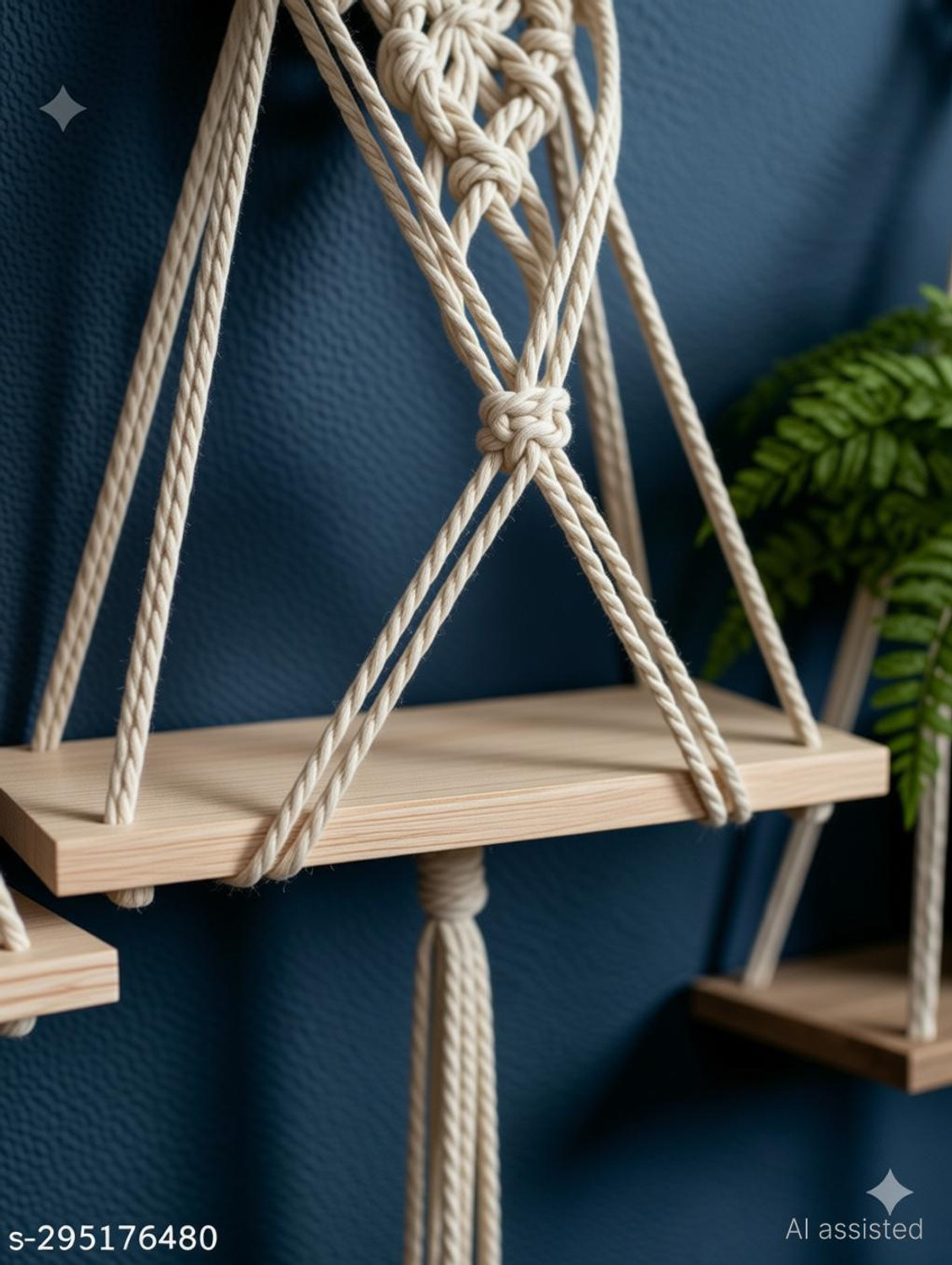 Image of JANAKI SHOP Wooden Wall Shelf