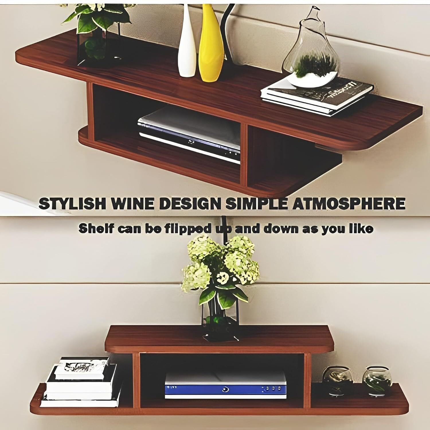 Image of CHARMWUD tv stand wall mounted wall hanging shelves wall mounted shelf Engineered Wood TV Entertainment Unit