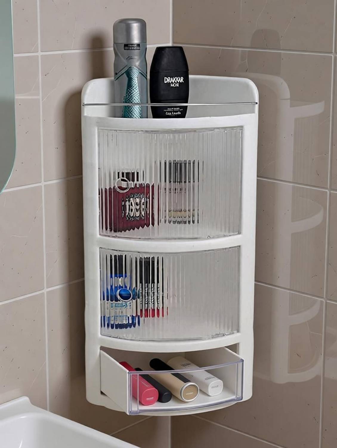 TNT SDX Corner Cabinet 3-Door Wall Mounted Shelf - Image 4