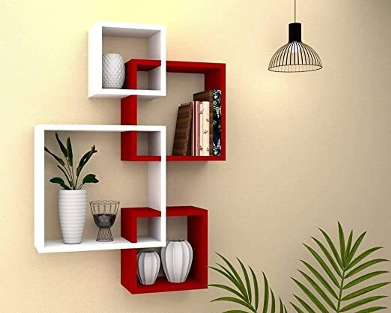 THE PINEWOOD ENTERPRISES Wooden Wall Rack Stand for Living Room,