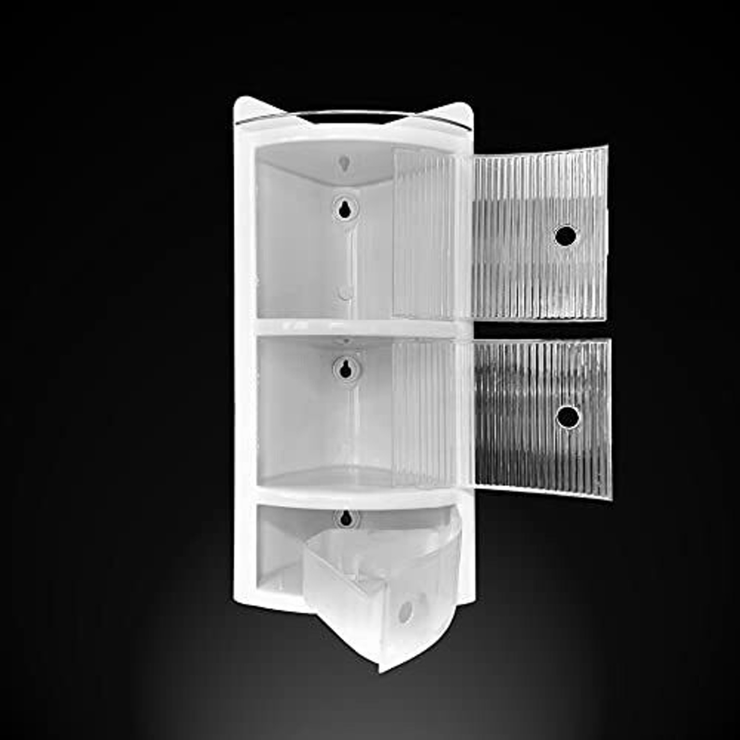Image of URBAN CHOICE bathroom shelf corner rack cabinet Semi-recessed Medicine Cabinet