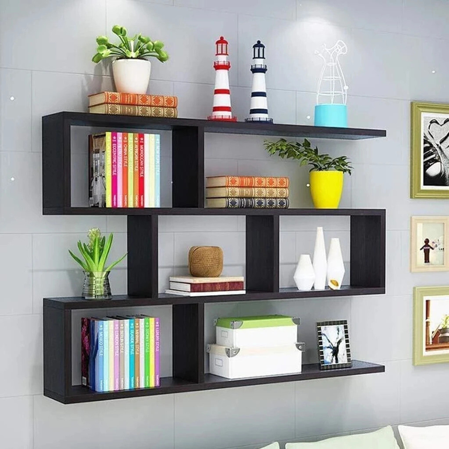 Image of TheGoodLuck Wall Mount Floating Storage MDF (Medium Density Fiber) Wall Shelf