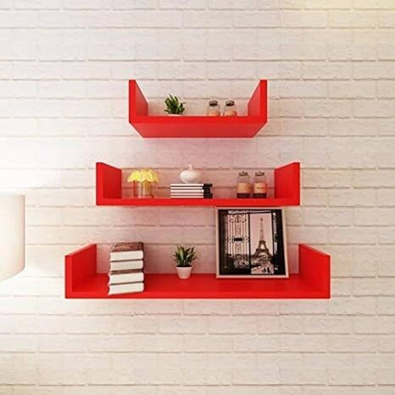 national company u rack red wall shelves national company Wooden Wall Shelf