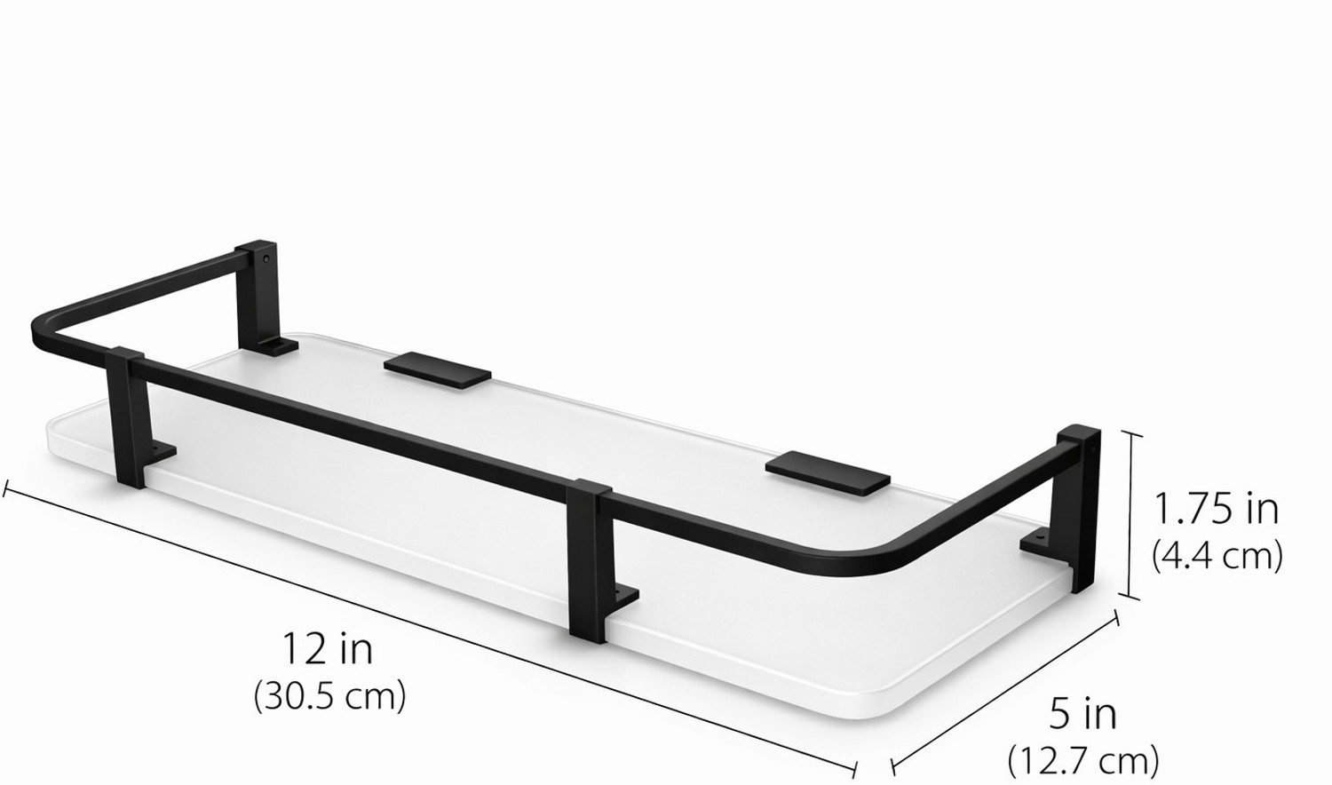 Image of Neelkanth premium acrylic wall shelf for bathroom wall Acrylic Wall Shelf
