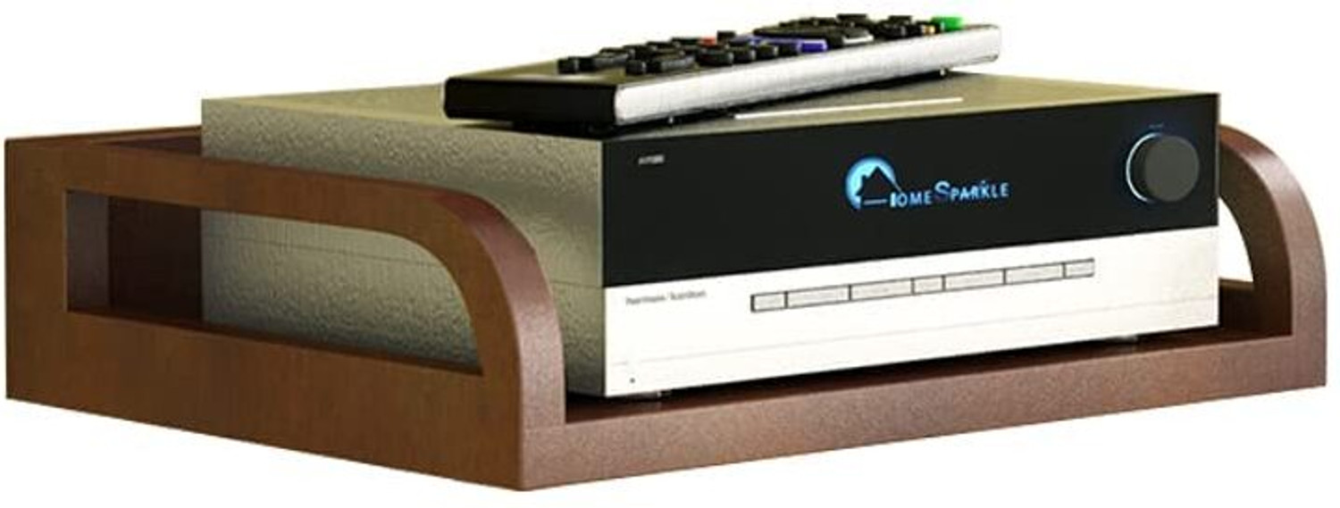 Image of HOME SPARKLE Wooden Set Top Box Stand /DTH Stand /WIFI Router Stand,Wall Mount with Wifi Holder MDF (Medium Density Fiber) Wall Shelf