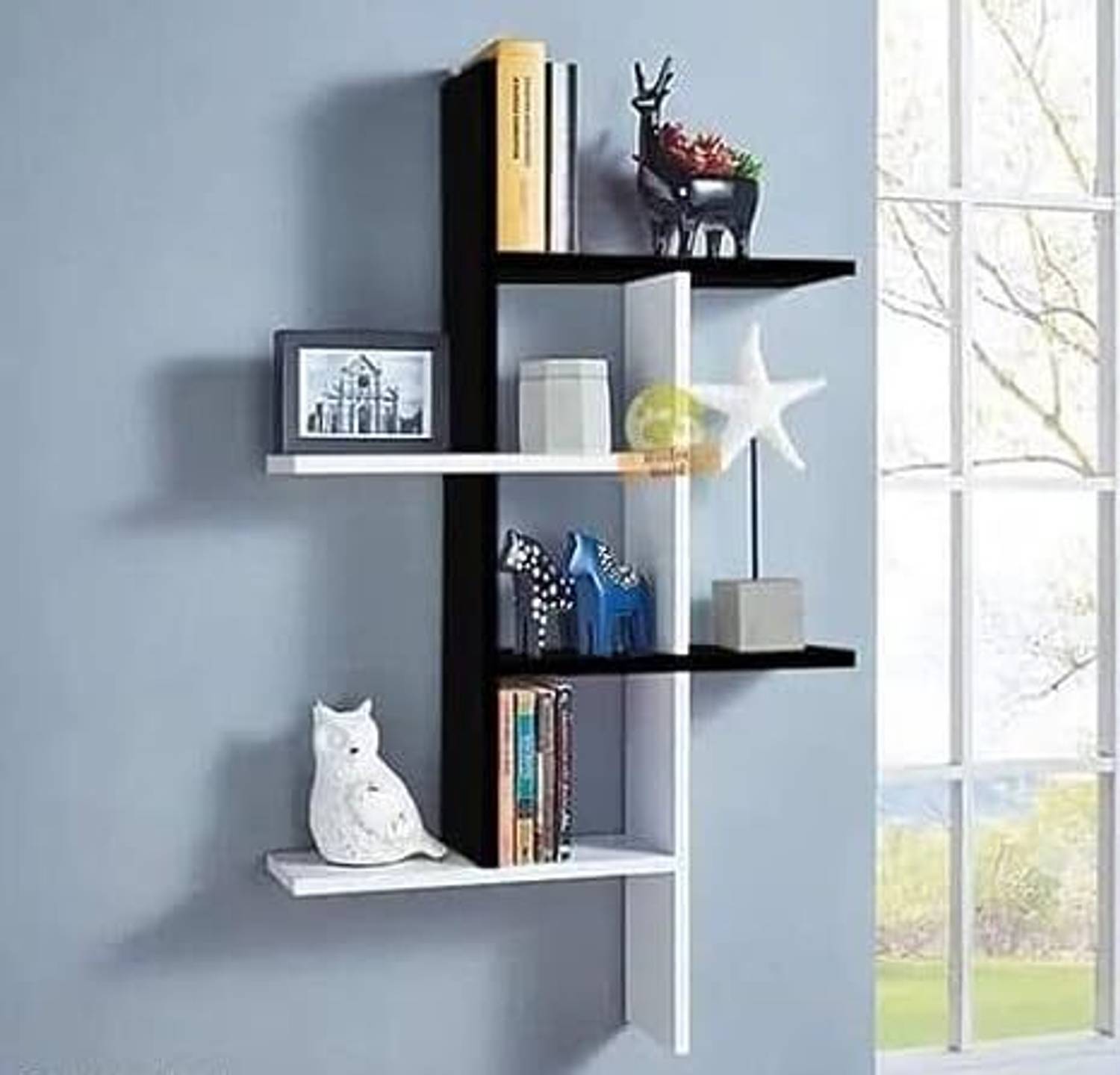 AmiFullshine wooden wall shelf wall hanging wall decor mounted fl