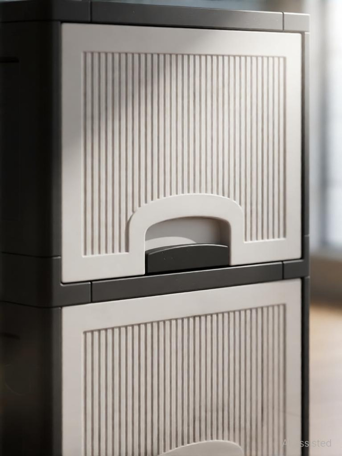 Image of MAXTID Multi Layer Bathroom Kitchen Cabinet Plastic Wall Shelf