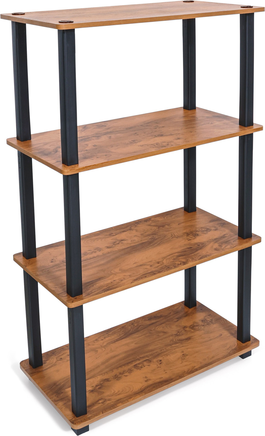 Image of Livzing 4Tier DIY Turn N Tube Multipurpose Rack Kitchen Storage Organizer Wooden Wall Shelf
