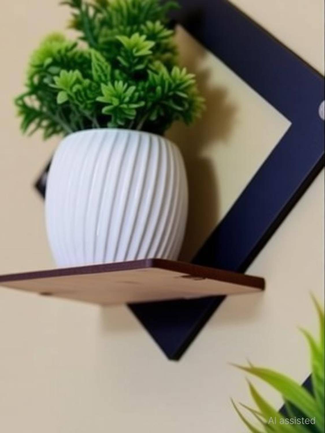 CRAFTY COTTAGE Designer Wall Mount MDF Wooden Wall Shelf for Living Room & Bedroom_TR84 MDF (Medium Density Fiber) Wall Shelf