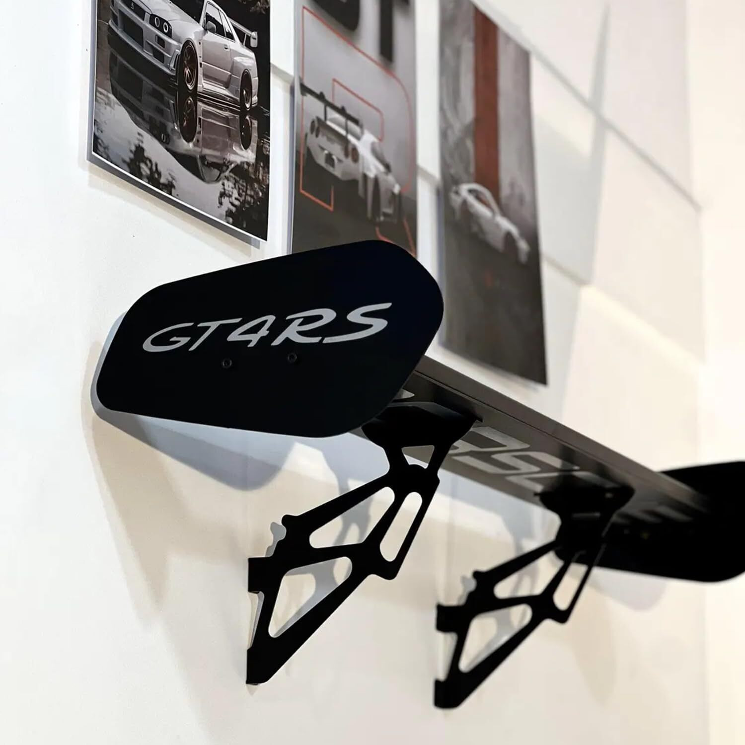 Image of Buildxtreme Spoiler Shelf - Wall Mounted Car Spoiler Shelf for Home, Office, Garage Iron Wall Shelf