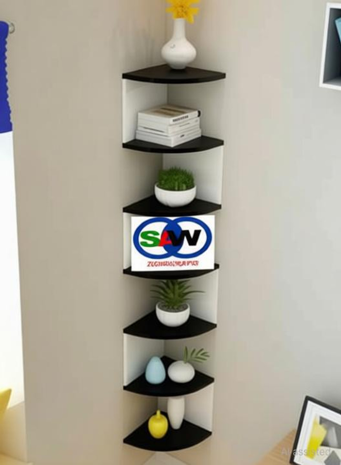 Image of saw ZIGZAG MDF (Medium Density Fiber) Wall Shelf